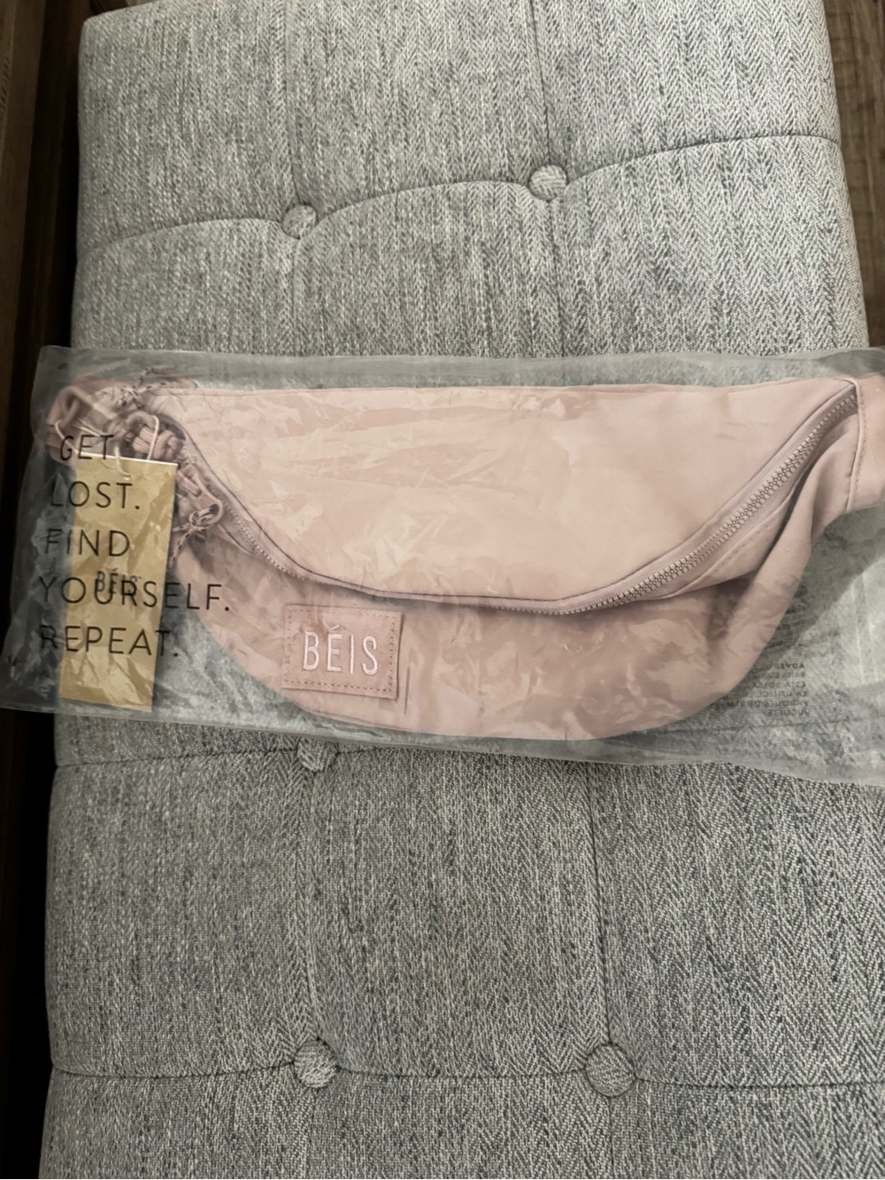 NWT, Beis , The Pack , belt bag in atlas pink .